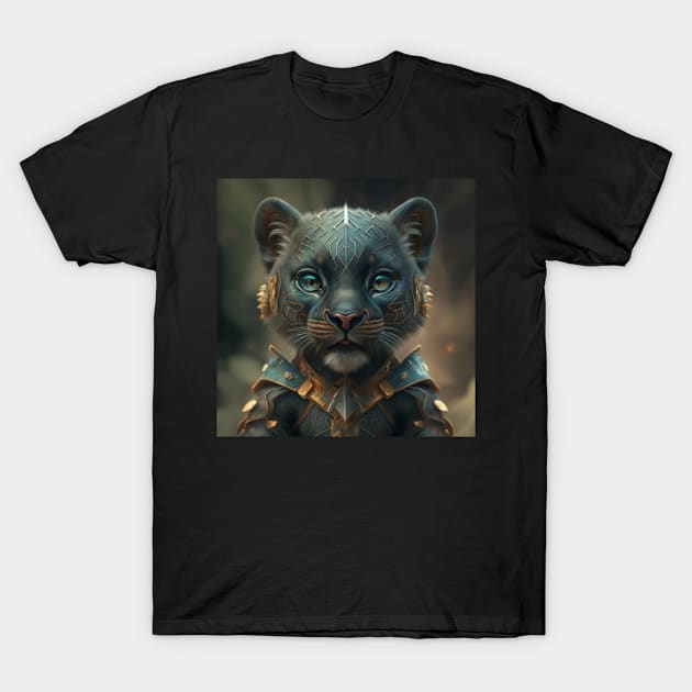 Cute baby black panther T-Shirt by Spaceboyishere